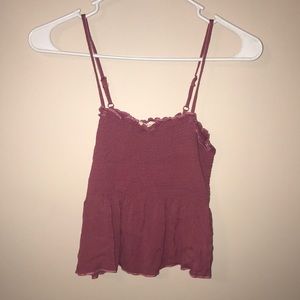 Magenta Spaghetti-Strap Tank Top
